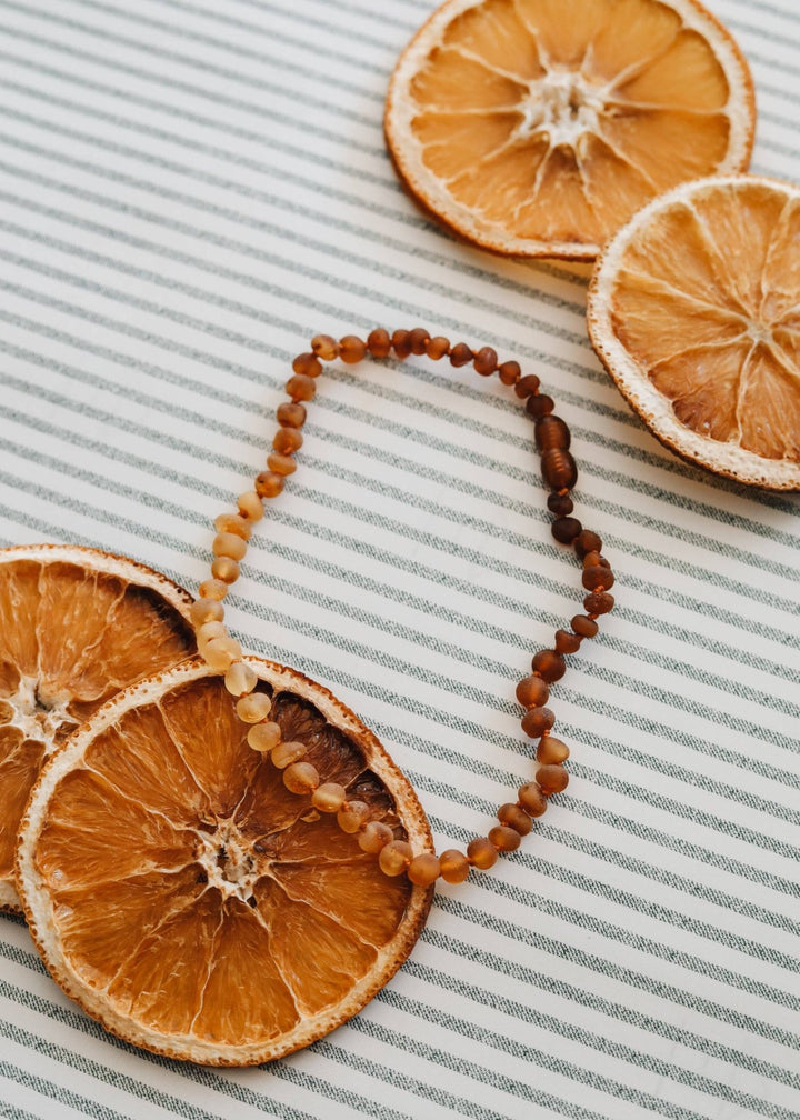 Raw Baltic Amber + Sunflower || Necklace || - Meadow CollectiveNecklace