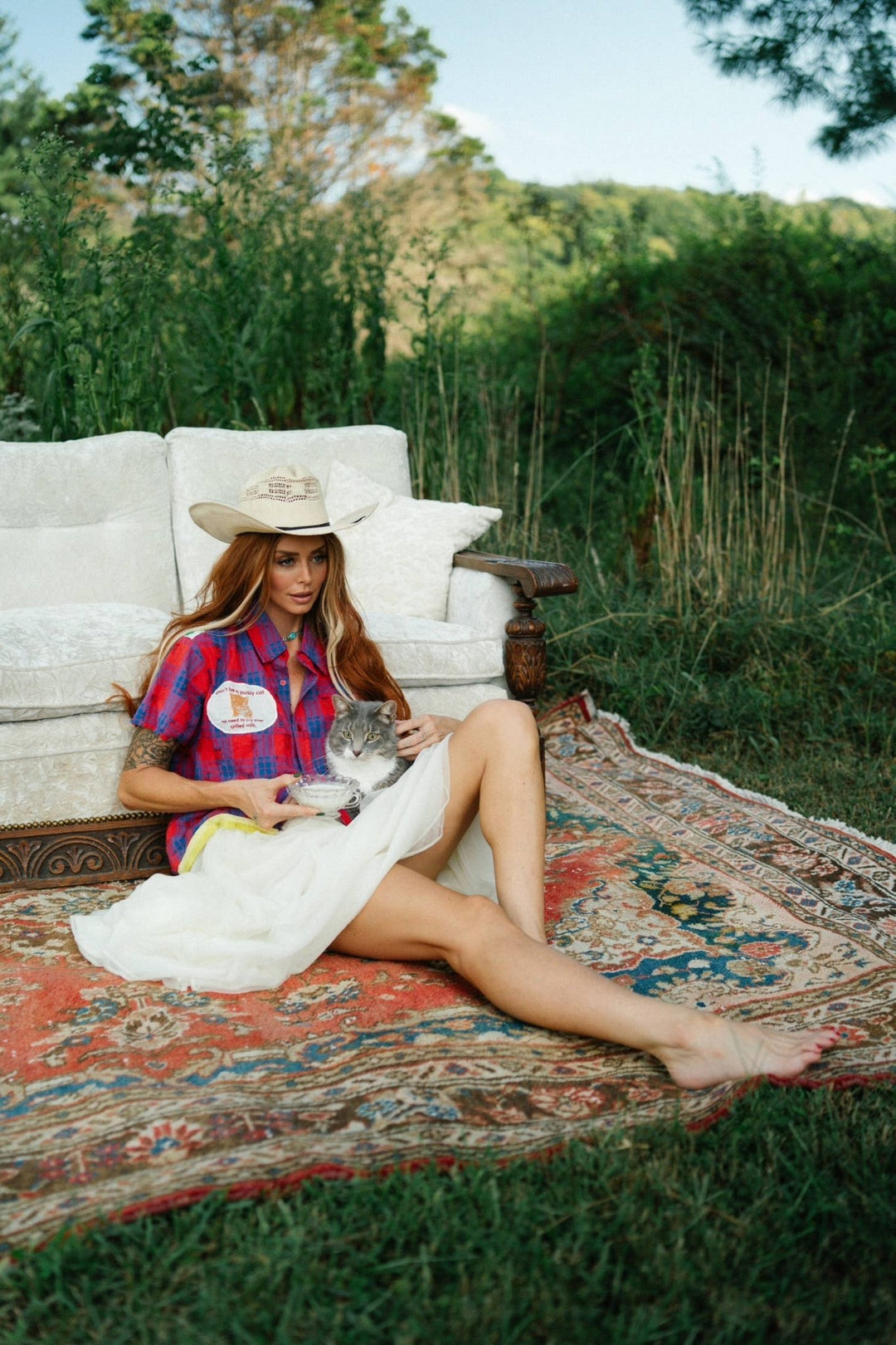 RESPECTFULLY, The Cat - Meadow Collectivebutton down shirt