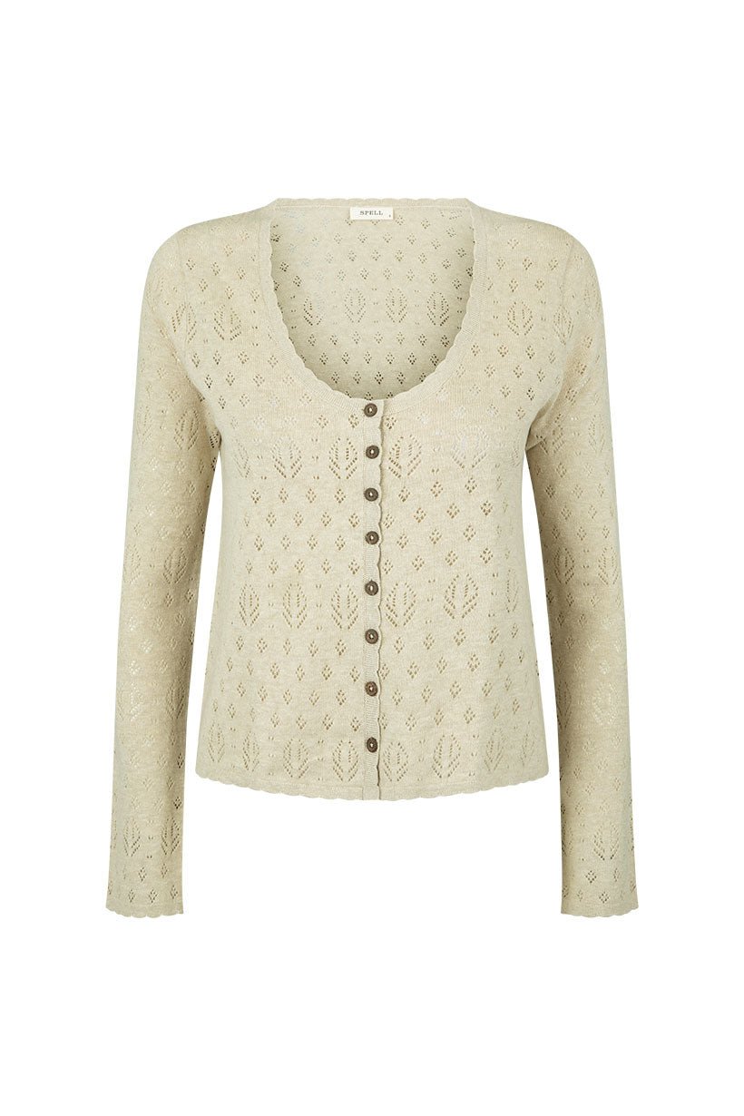 Rhodes Knit Cardigan Sand - Meadow Collectivecardigan