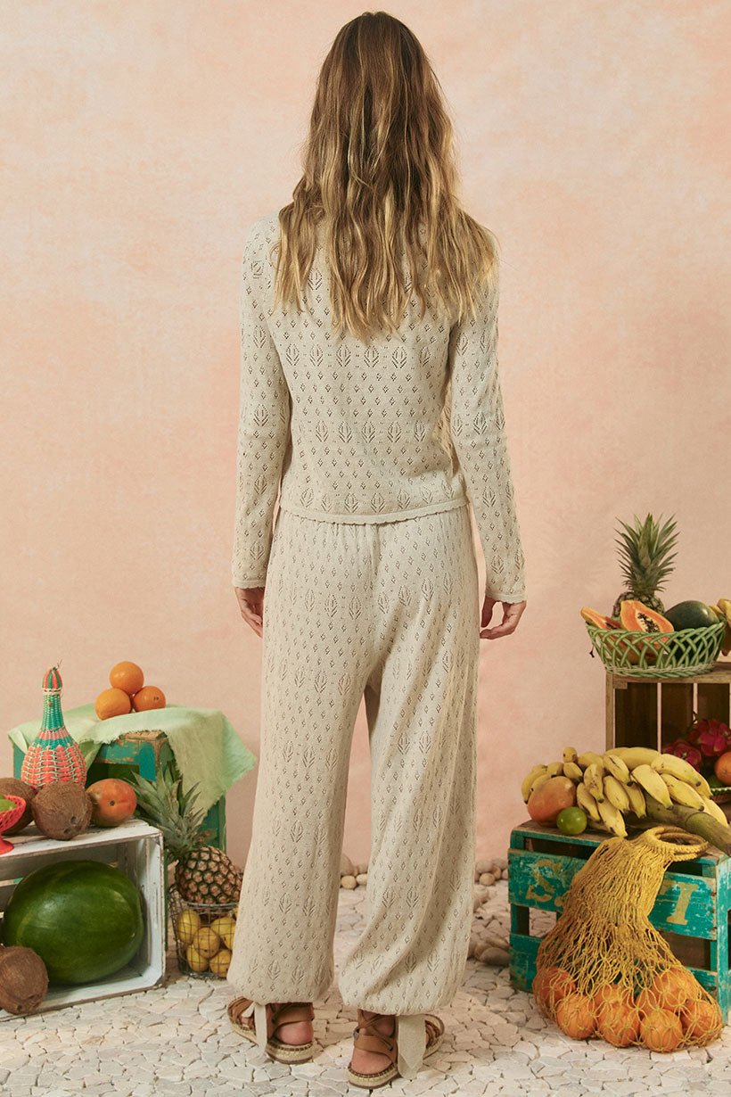 Rhodes Knit Harem Pant Sand - Meadow Collectiveharem pant