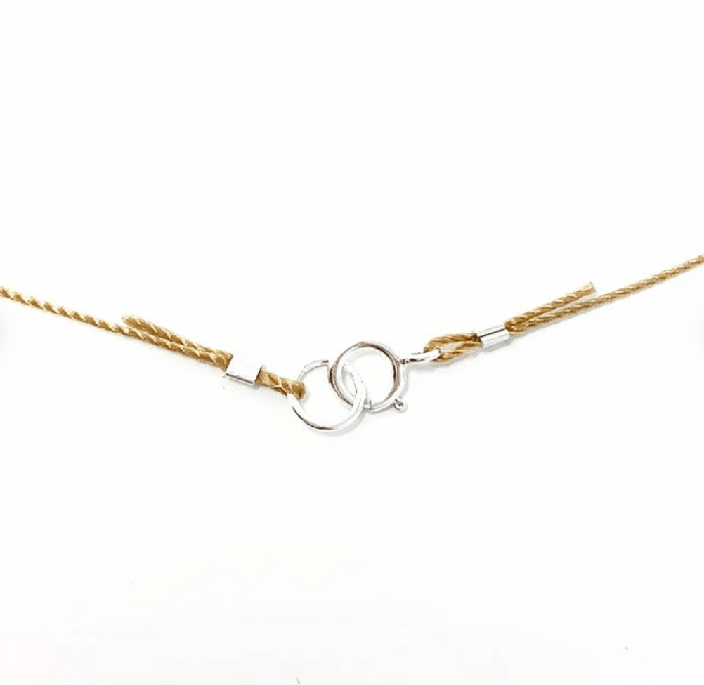 Rubellite Hydroquartz Teardrop Cord Necklace - Meadow Collectivenecklace