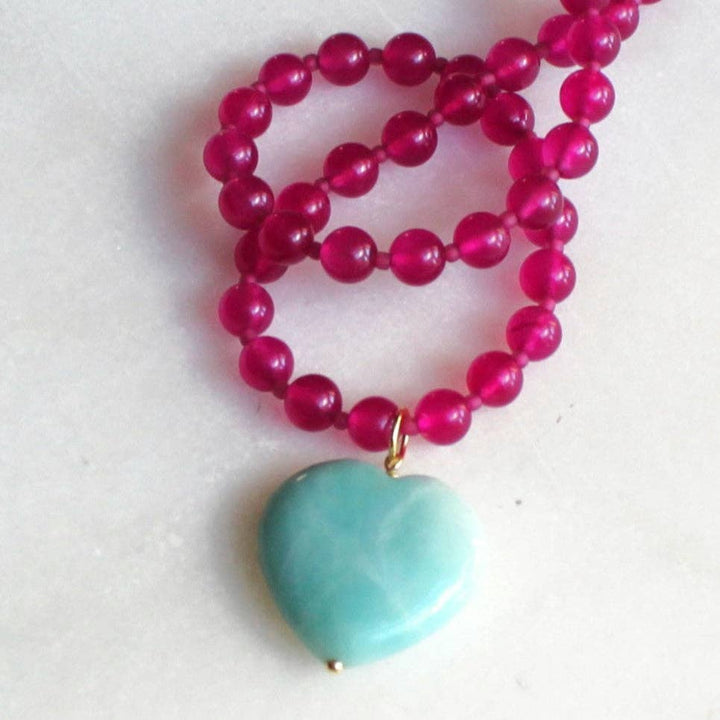 Rylen Beaded Heart Necklace - Meadow CollectiveNecklace