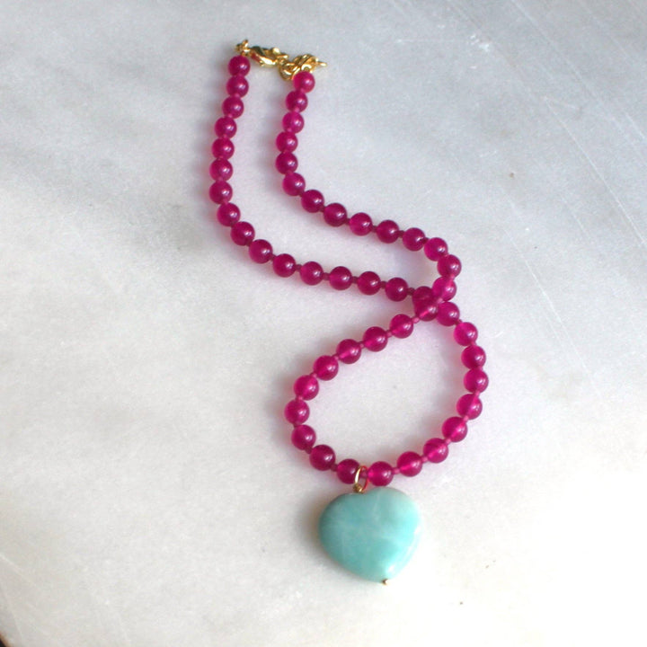 Rylen Beaded Heart Necklace - Meadow CollectiveNecklace