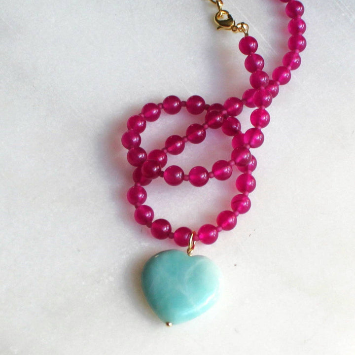 Rylen Beaded Heart Necklace - Meadow CollectiveNecklace