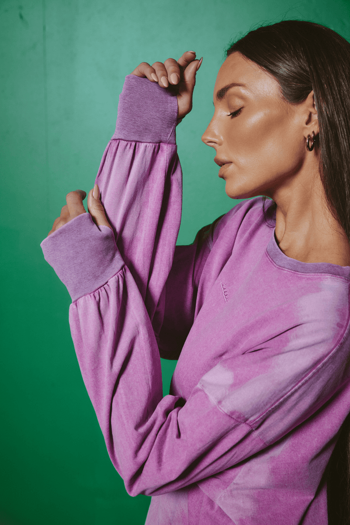 The Baby Got Back Long Sleeve Tee - Violet