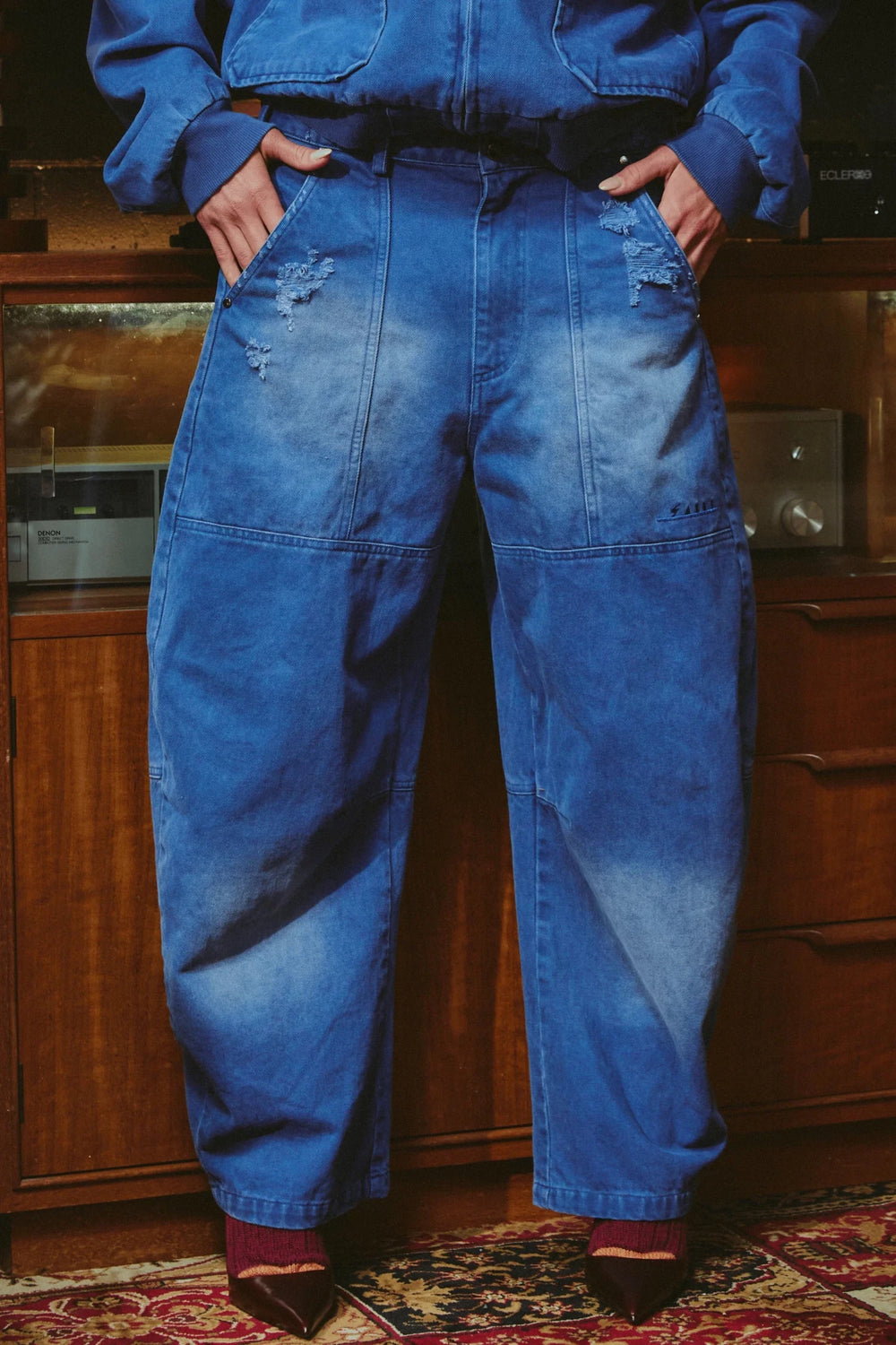 Sabbi Barrel Leg Trouser - Meadow Collectivebarrel jeans