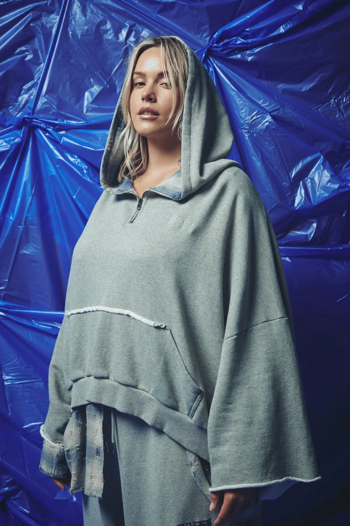 Sabbi Be a Kind Human Hoodie - Blue - Meadow Collectivehoodie
