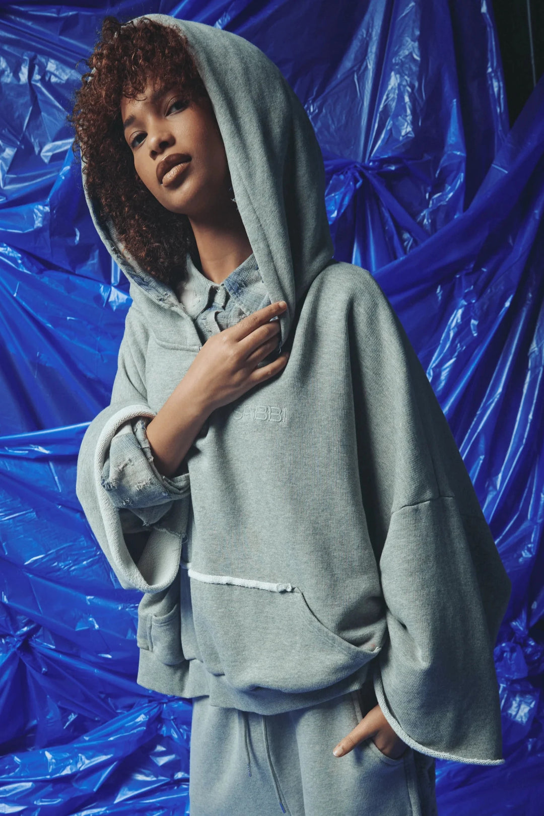 Sabbi Be a Kind Human Hoodie - Blue - Meadow Collectivehoodie
