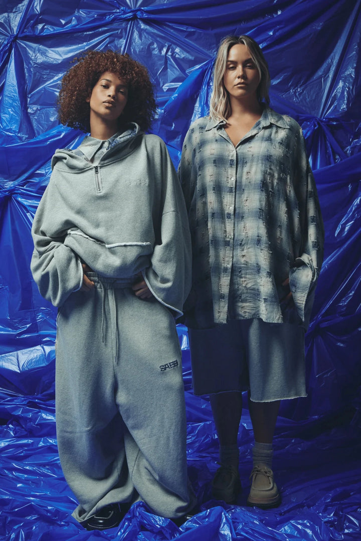 Sabbi Be a Kind Human Hoodie - Blue - Meadow Collectivehoodie