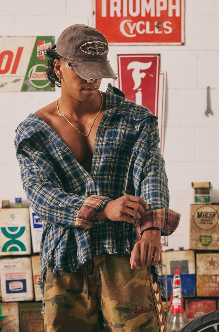 Sabbi Be Youtiful Hotel Flannel Shirt - Blue - Meadow Collectiveflannel shirt