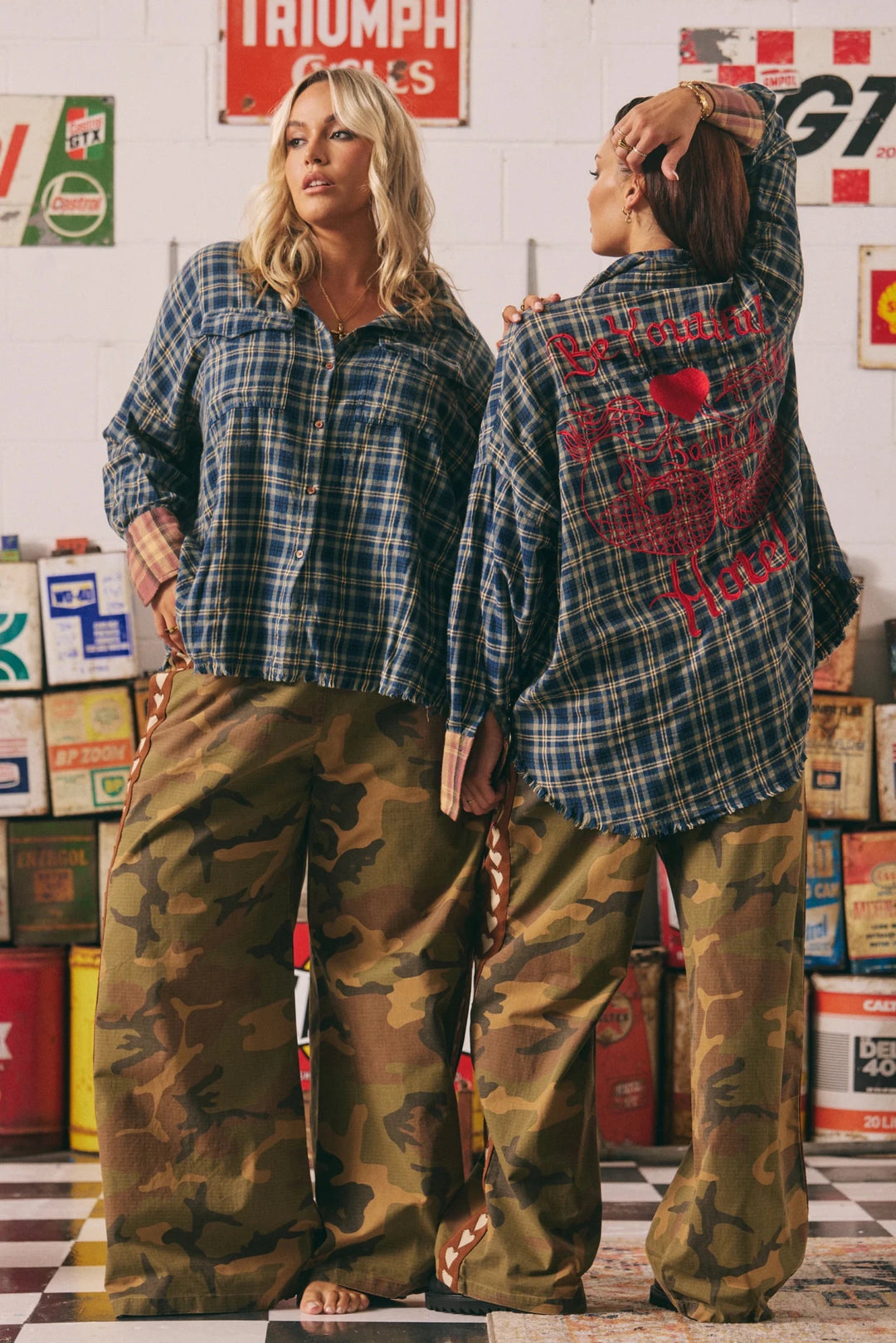 Sabbi Be Youtiful Hotel Flannel Shirt - Blue - Meadow Collectiveflannel shirt