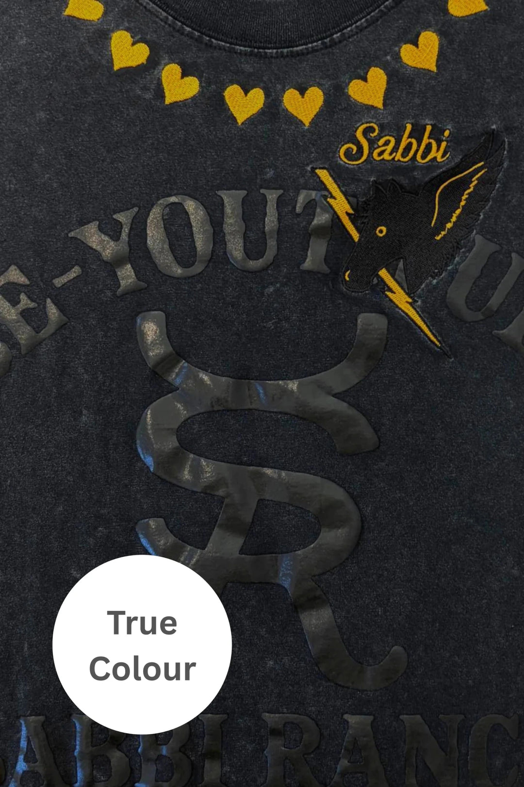 Sabbi Be - Youtiful Ranch Tee - Black - Meadow Collectivet shirt