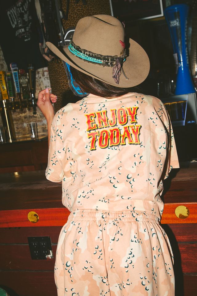 Sabbi Be - Youtiful Ranch Tee - Pink Camo - Meadow Collectivet shirt