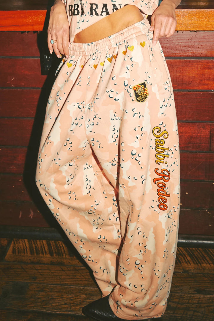 Sabbi Be - Youtiful Wide Leg Sweatpants - Pink Camo - Meadow Collectivesweatpants