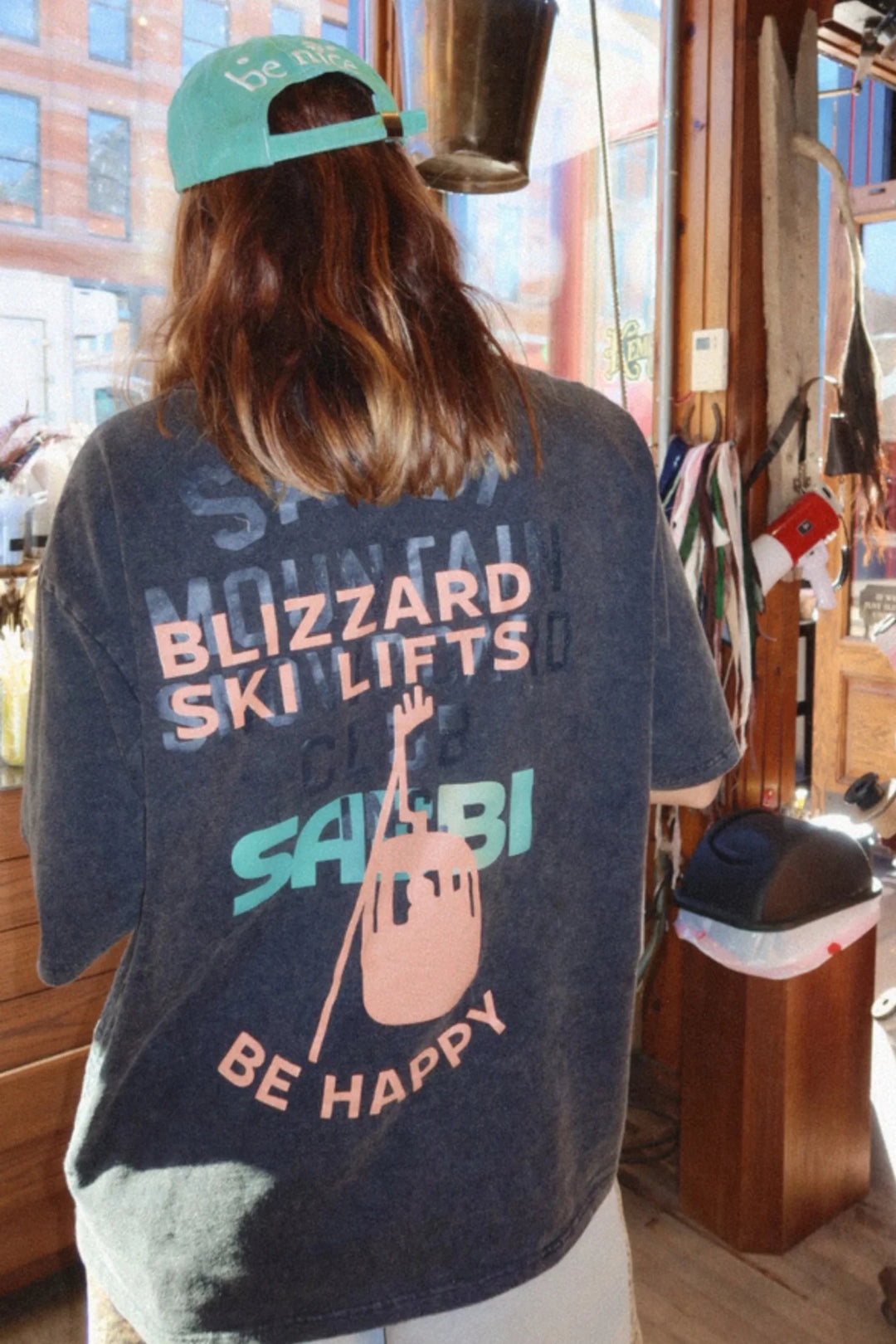 Sabbi Blizzard Ski Lift Tee - Meadow Collectiveoversized tee