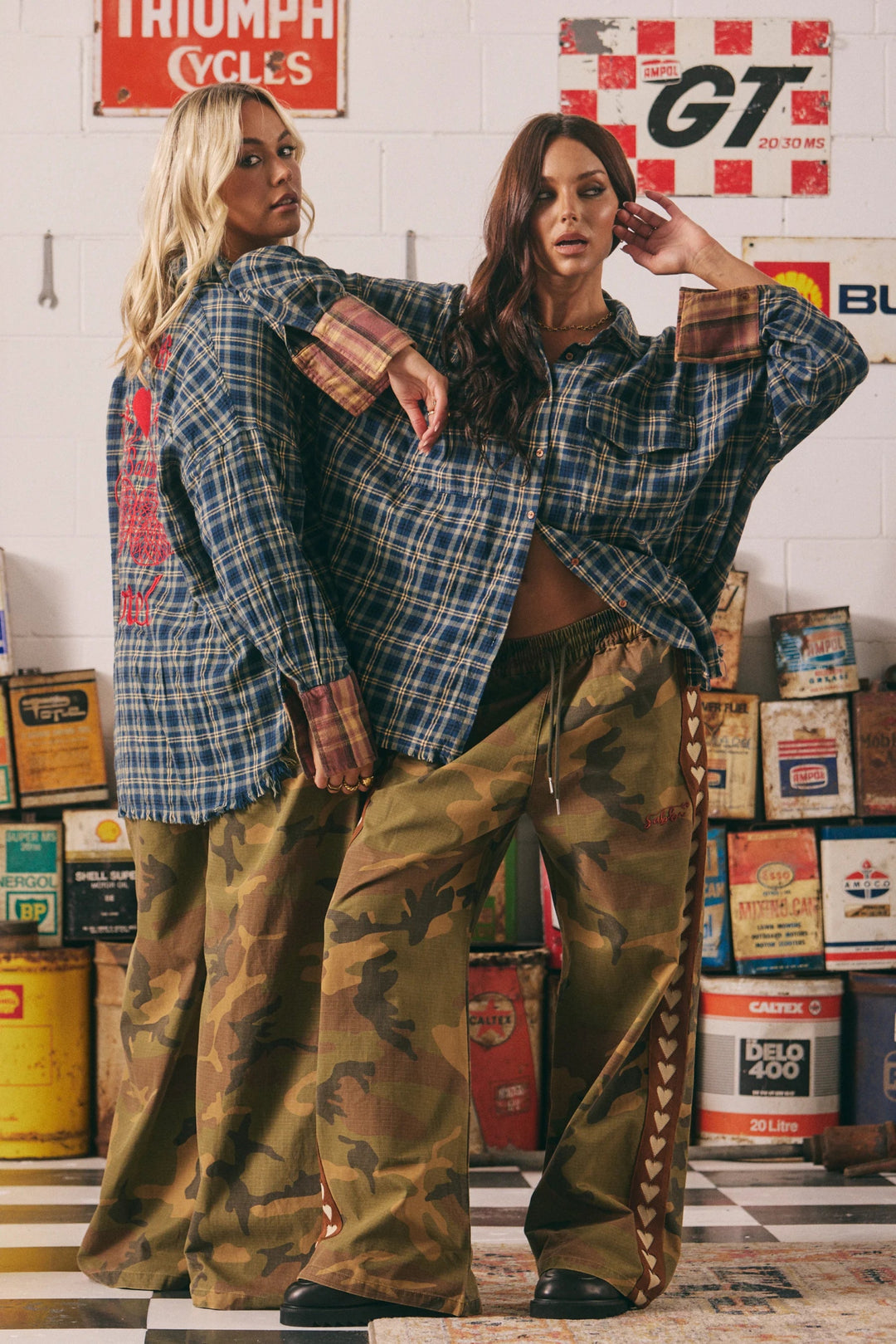 Sabbi Camo Heart Pants - Meadow Collectivetrack pants