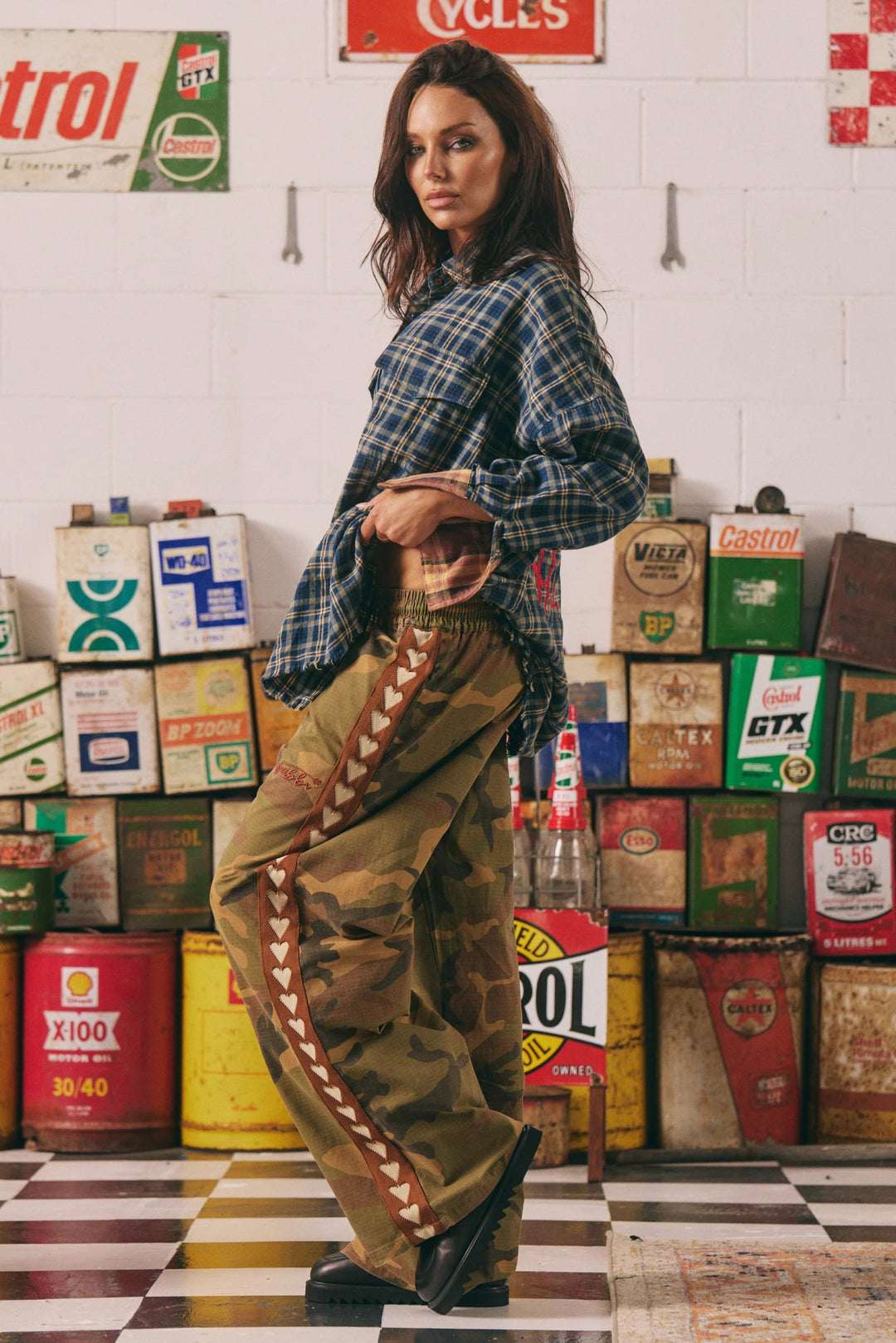 Sabbi Camo Heart Pants - Meadow Collectivetrack pants