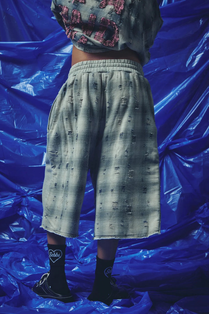 Sabbi Check Mate Shorts- Blue - Meadow CollectiveShorts