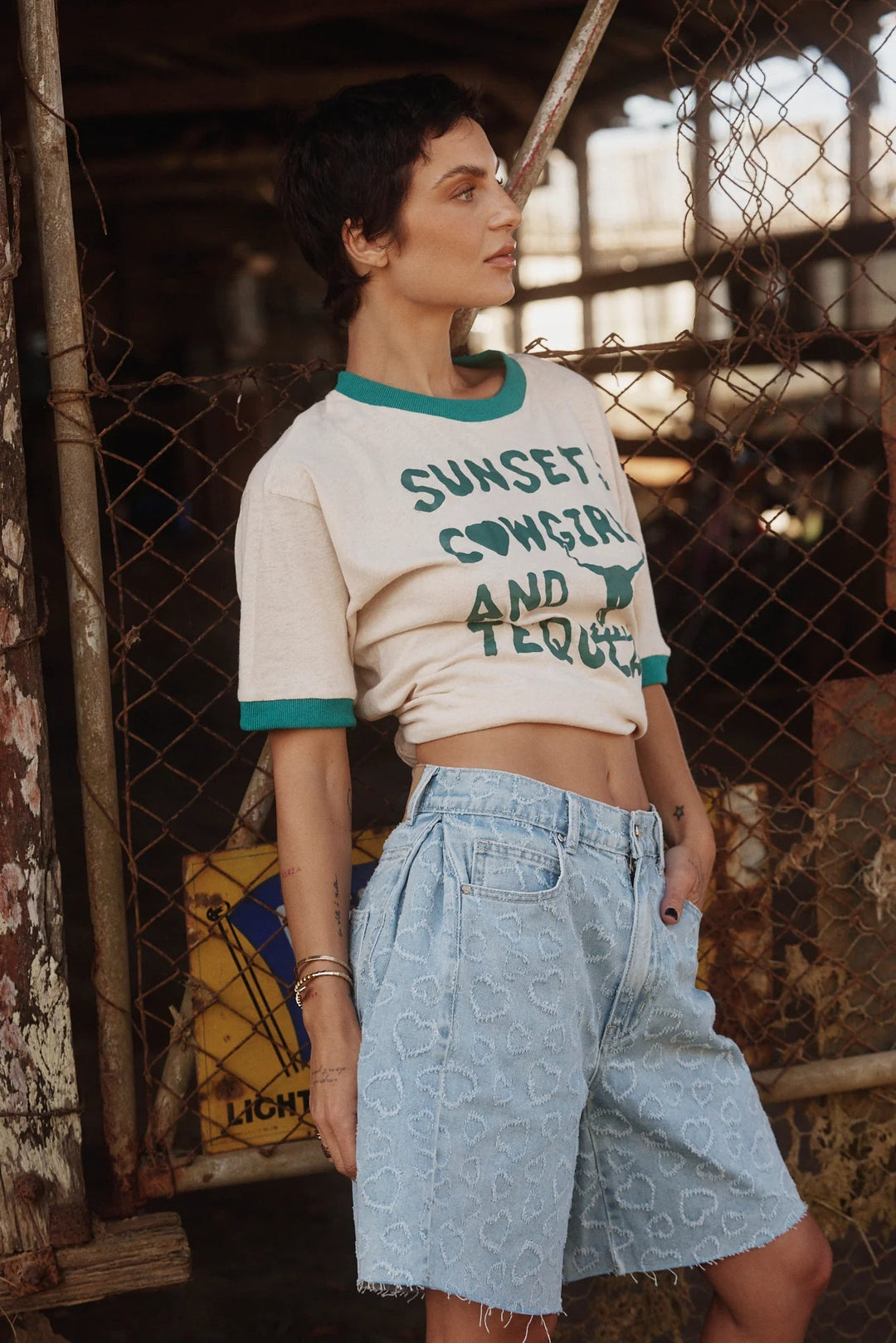 Sabbi Denim Jorts - Hearts - Meadow Collectivejorts