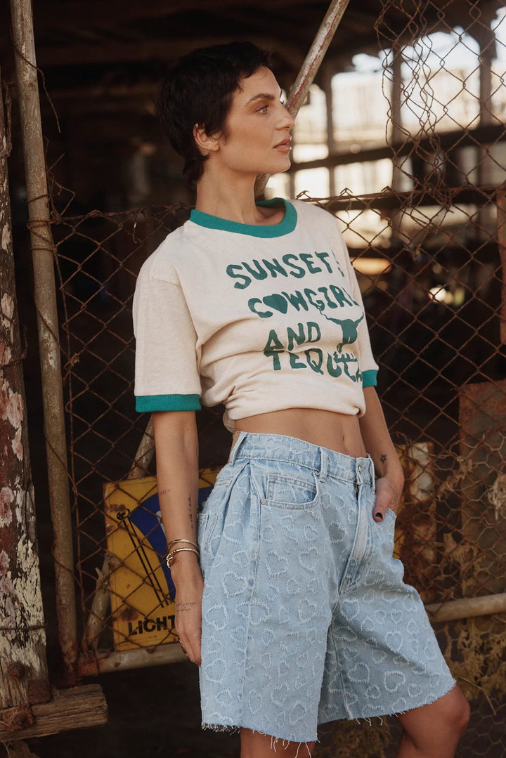 Sabbi Denim Jorts - Hearts - Meadow Collectivejorts