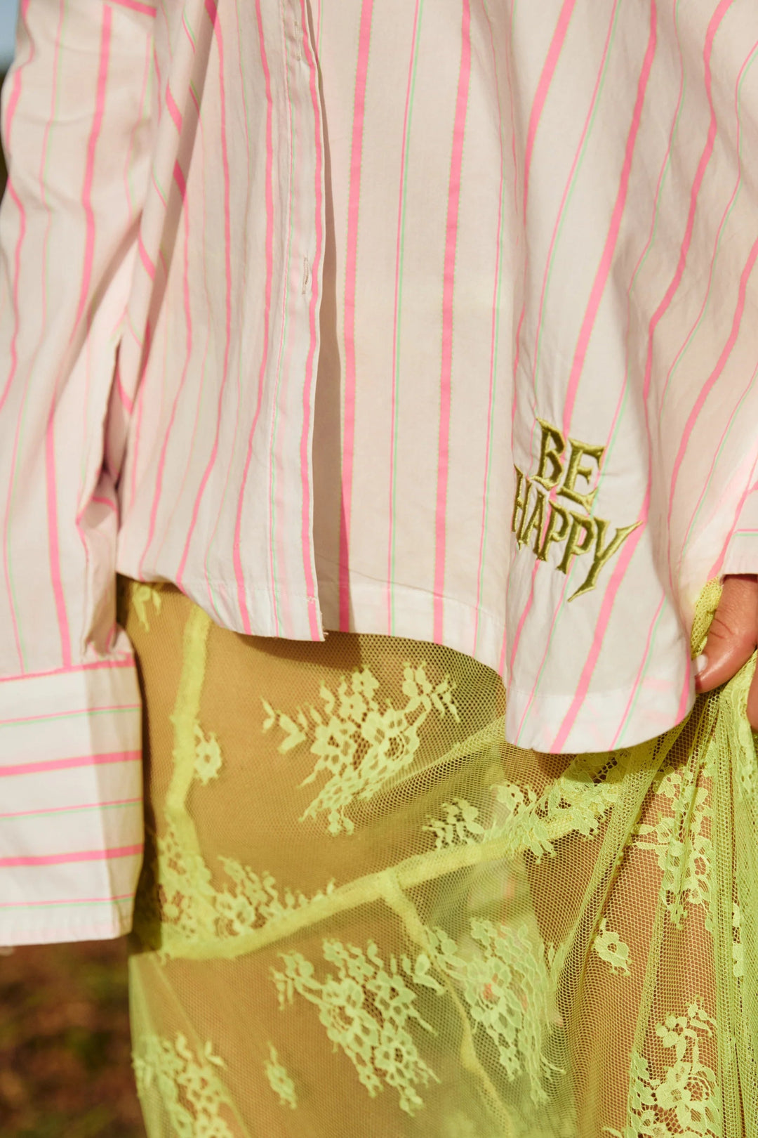 Sabbi Don Julio Shirt - You Are Enough - Pink - Meadow Collectivebutton down shirt