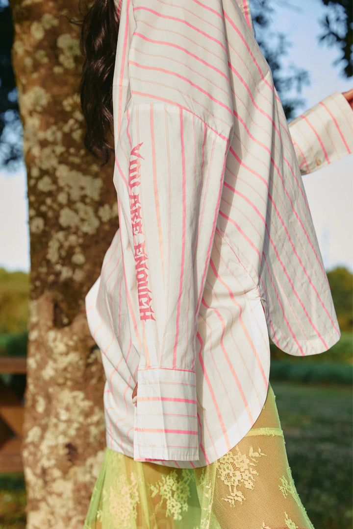 Sabbi Don Julio Shirt - You Are Enough - Pink - Meadow Collectivebutton down shirt