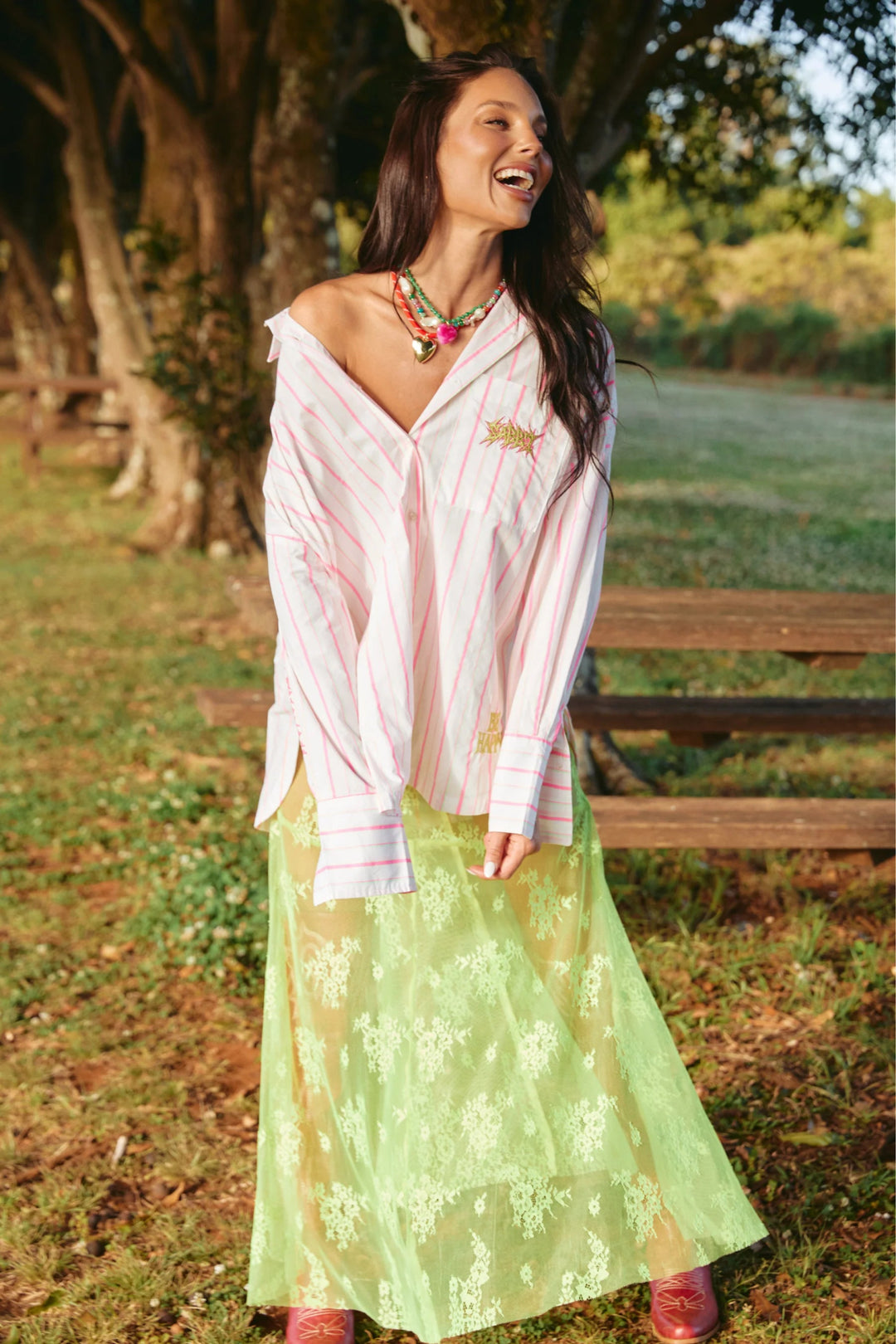 Sabbi Don Julio Shirt - You Are Enough - Pink - Meadow Collectivebutton down shirt