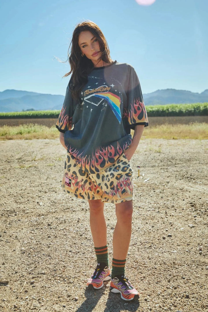 Sabbi Flaming Leopard Shorts - Meadow Collectiveshorts