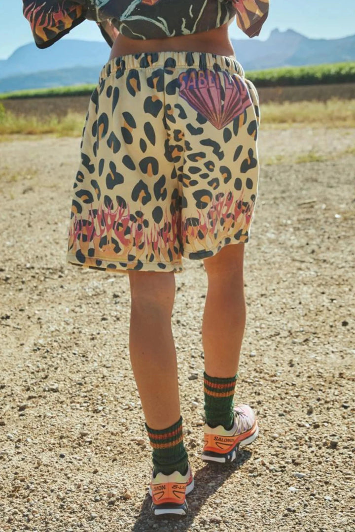 Sabbi Flaming Leopard Shorts - Meadow Collectiveshorts