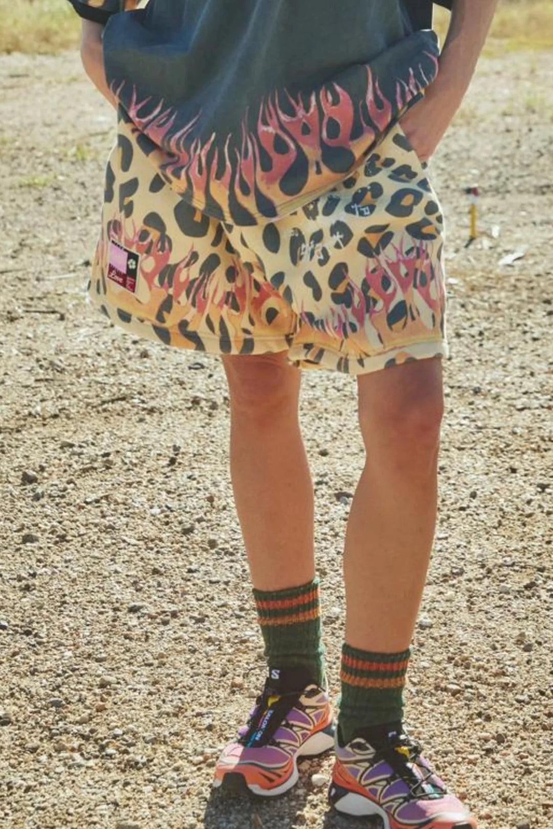 Sabbi Flaming Leopard Shorts - Meadow Collectiveshorts