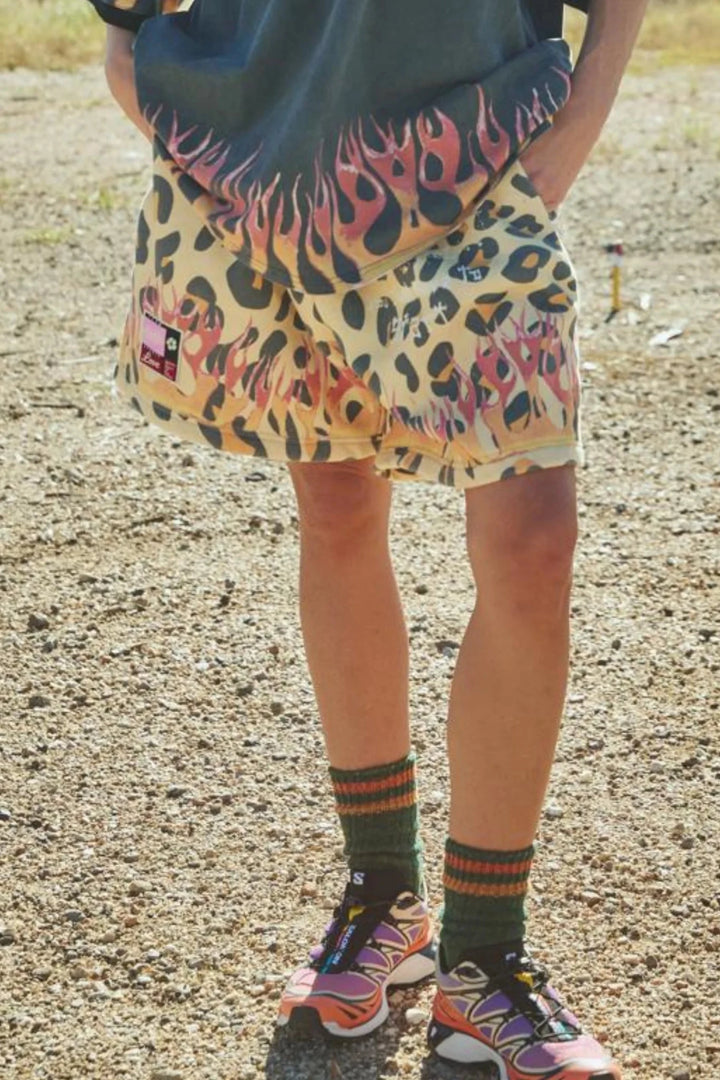 Sabbi Flaming Leopard Shorts - Meadow Collectiveshorts
