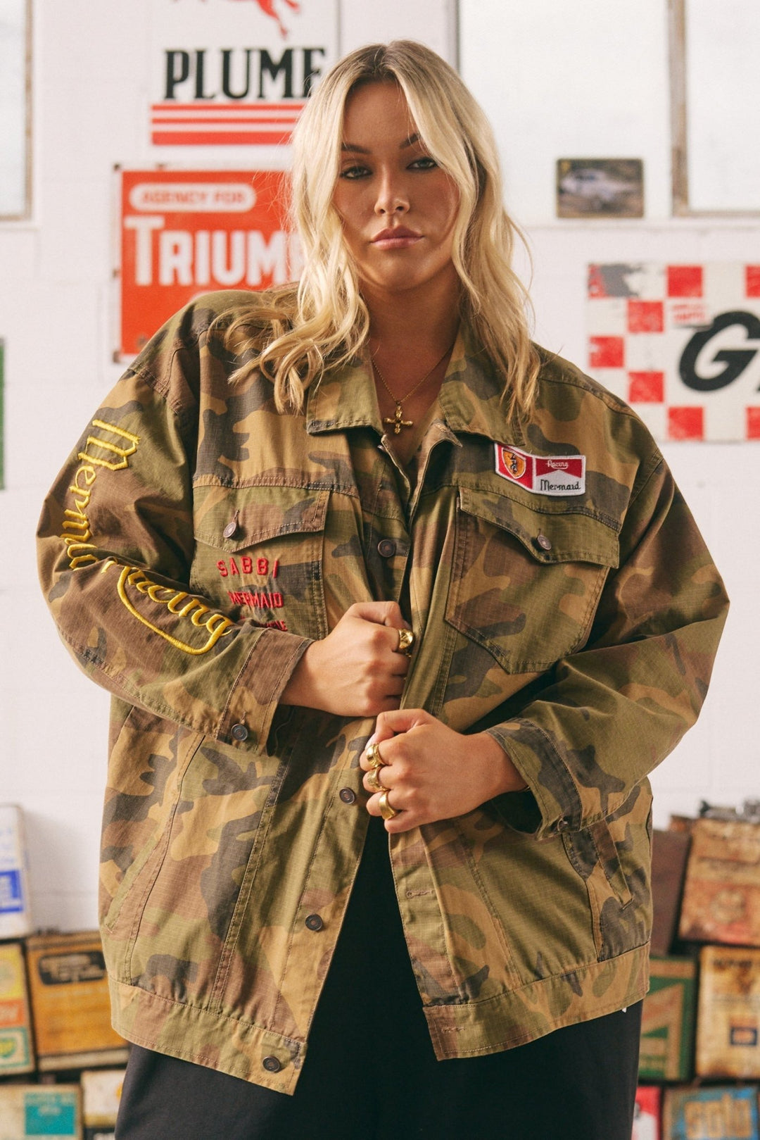 Sabbi Flying Mermaid Jacket - Camo - Meadow Collectivejacket