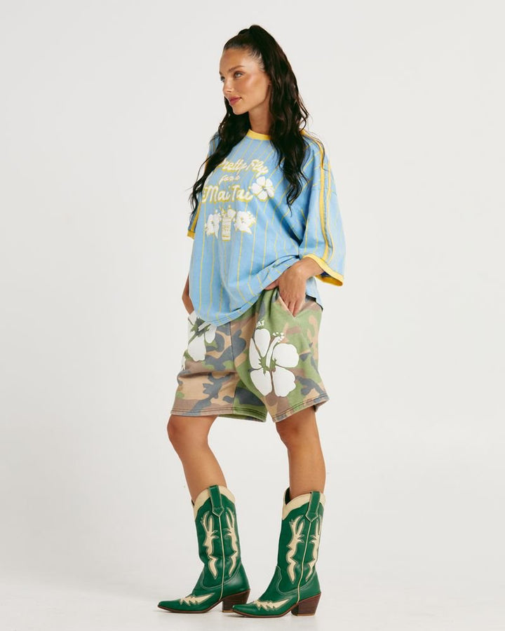 Sabbi Happy Hibiscus Shorts - Camo - Meadow CollectiveShorts