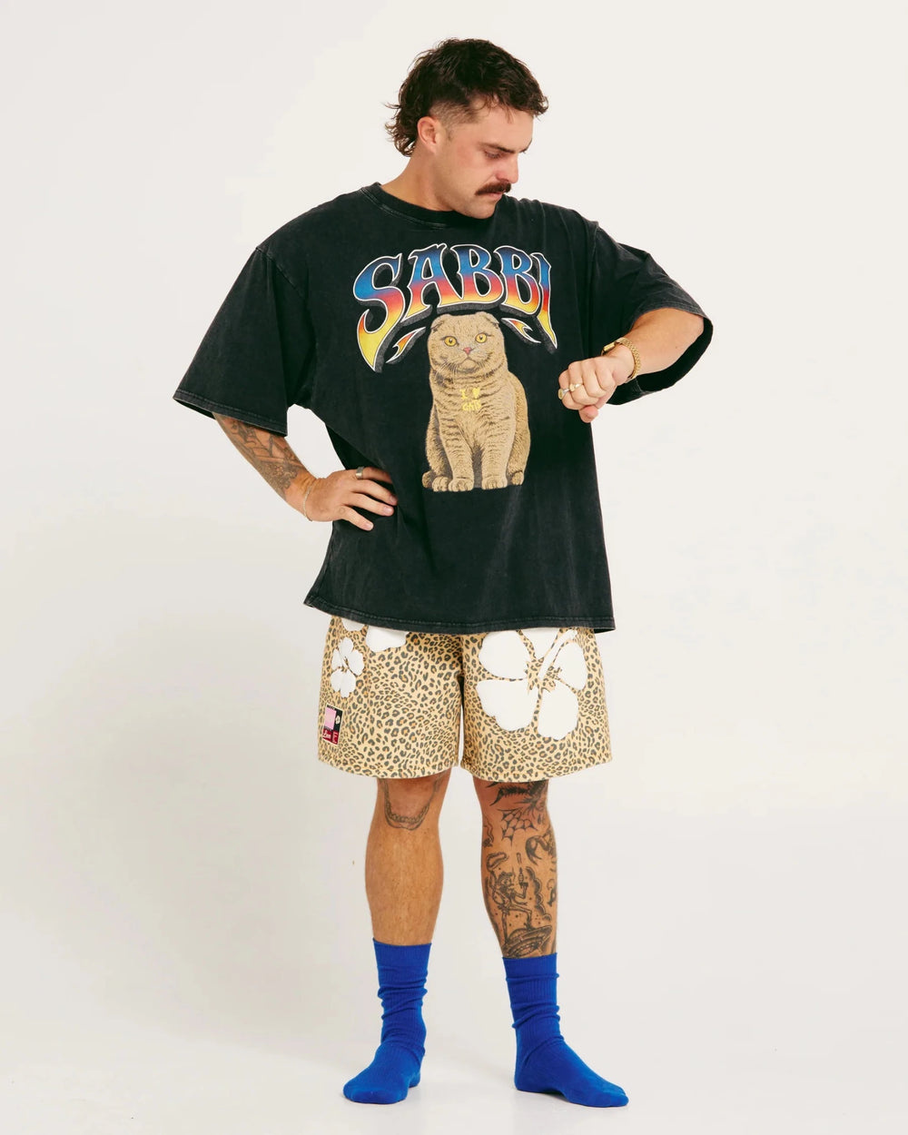 Sabbi Happy Hibiscus Shorts - leopard - Meadow CollectiveShorts