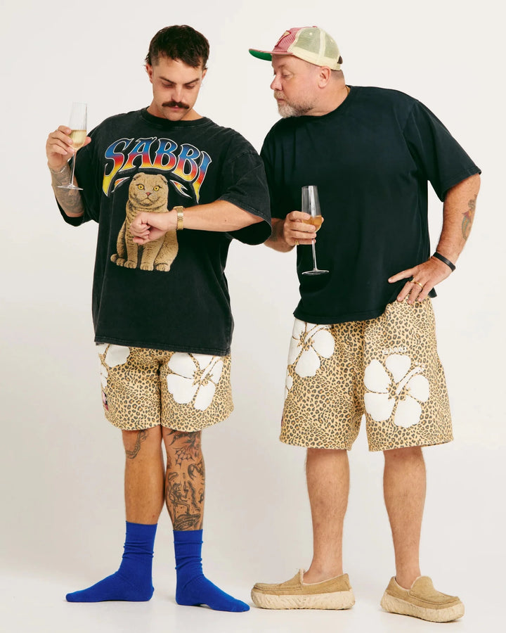 Sabbi Happy Hibiscus Shorts - leopard - Meadow CollectiveShorts