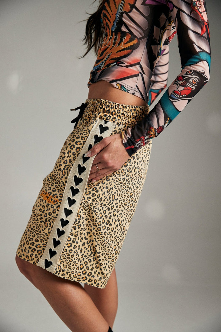 Sabbi Heart Breaker Jorts - Leopard Print - Meadow CollectiveShorts