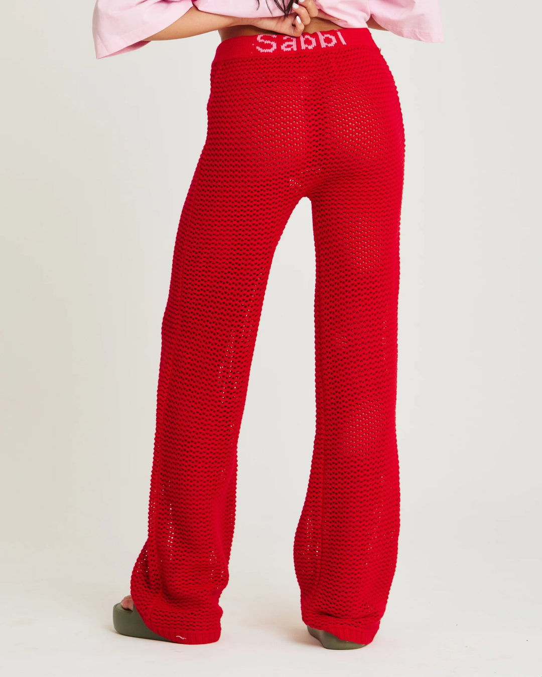 Sabbi Knit Beach Pants - Red - Meadow Collectiveknit pants