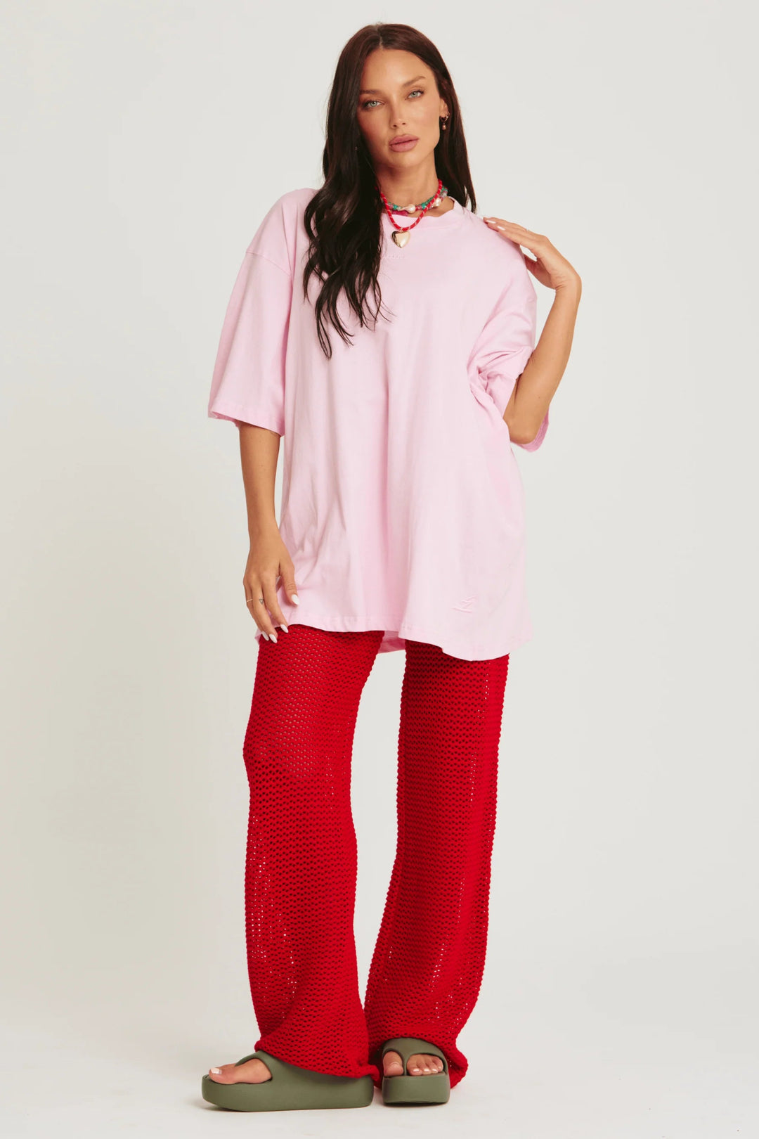 Sabbi Knit Beach Pants - Red - Meadow Collectiveknit pants