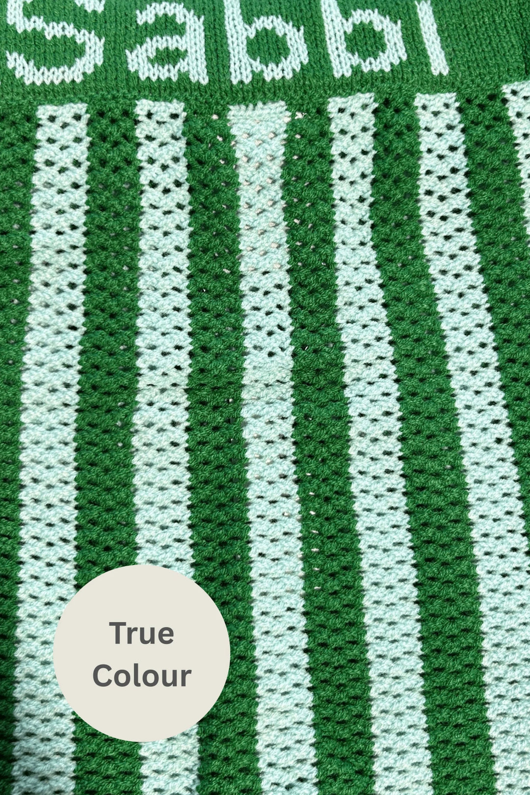 Sabbi Knit Stripe Beach Pants - Green Stripe - Meadow Collectiveknit pants