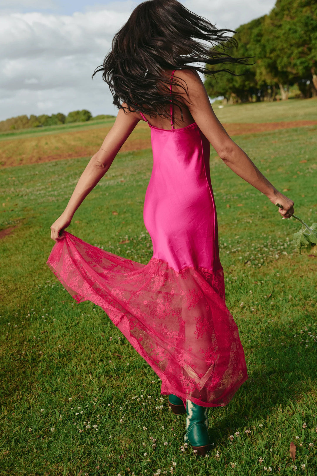 Sabbi Lace Maxi Dress - Pink - Meadow CollectiveMaxi Dress