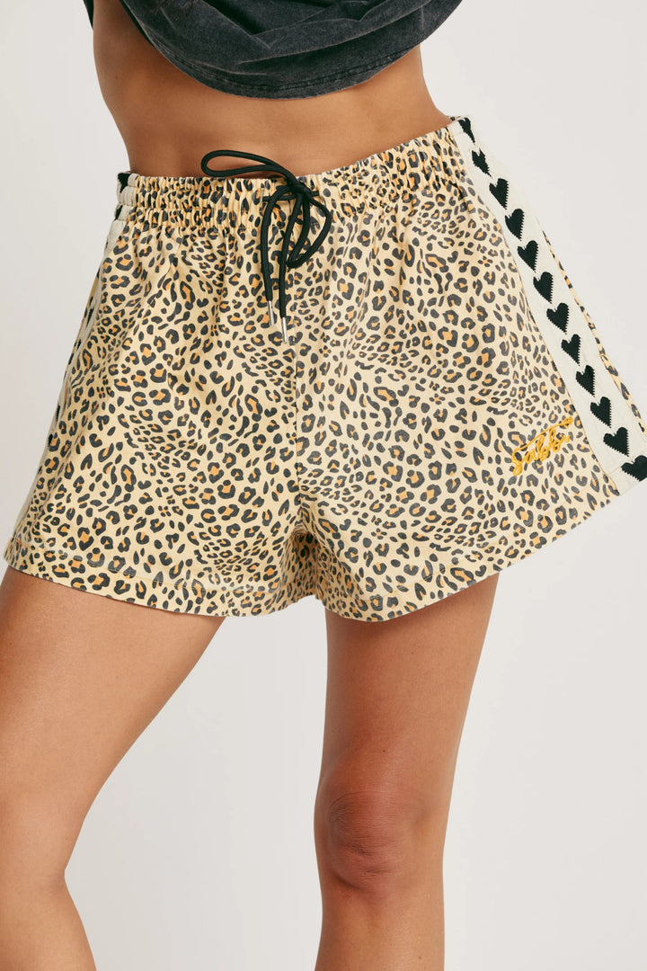 Sabbi Leopard Drill Mini Shorts - Meadow CollectiveShorts