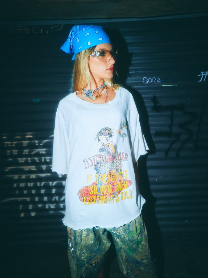 Listening Bar Tee - White