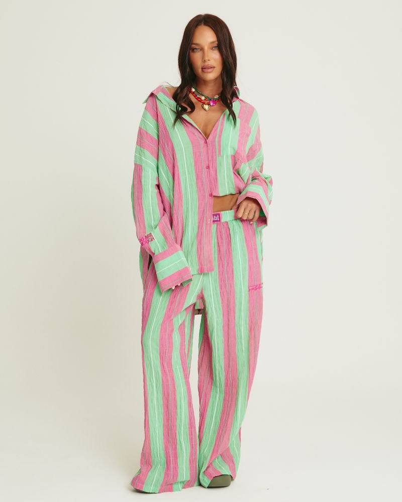 Sabbi Mexicola Pant - Pop Stripe Green - Meadow CollectivePants