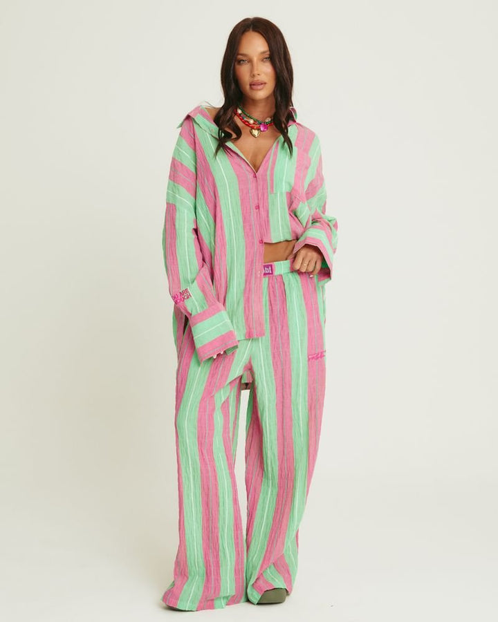 Sabbi Mexicola Pant - Pop Stripe Green - Meadow CollectivePants