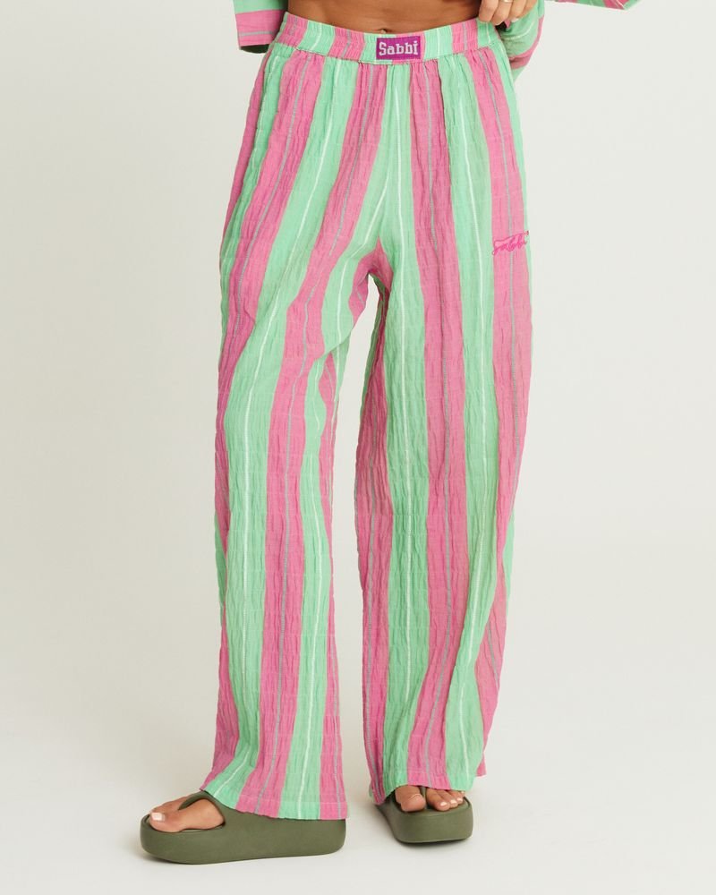 Sabbi Mexicola Pant - Pop Stripe Green - Meadow CollectivePants
