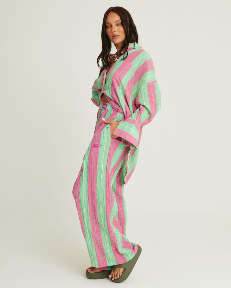Sabbi Mexicola Pant - Pop Stripe Green - Meadow CollectivePants