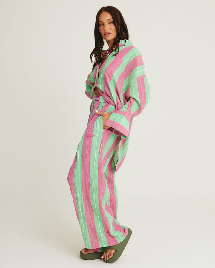 Sabbi Mexicola Pant - Pop Stripe Green - Meadow CollectivePants
