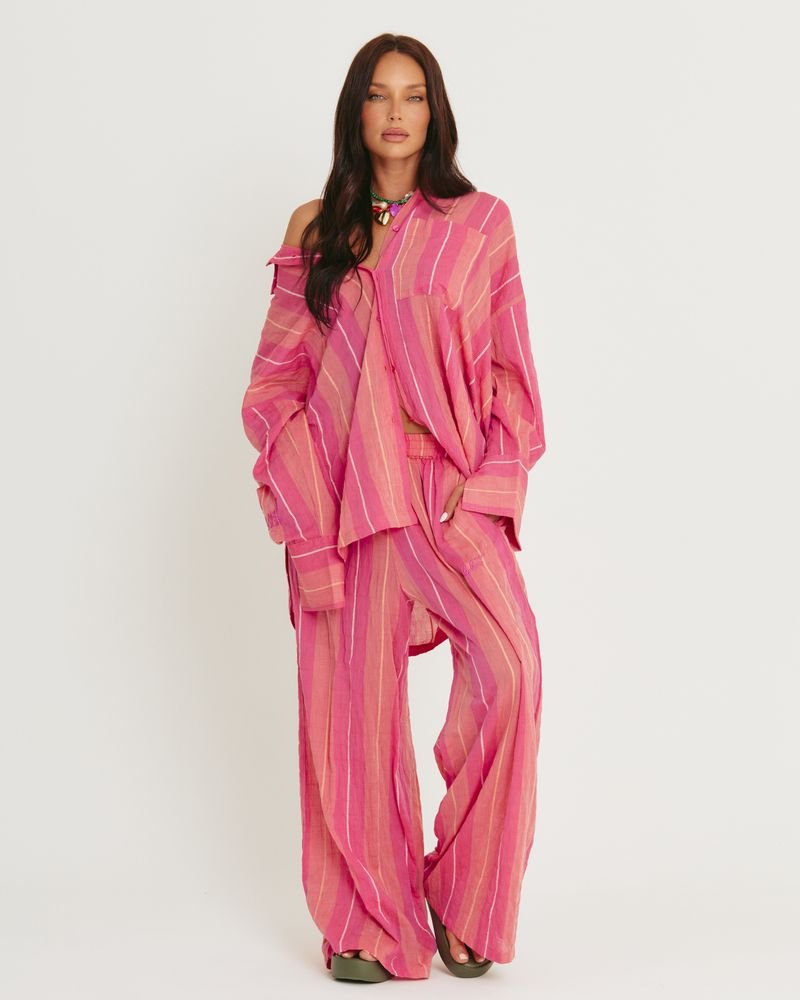 Sabbi Mexicola Pant - Pop Stripe Peach - Meadow CollectivePants