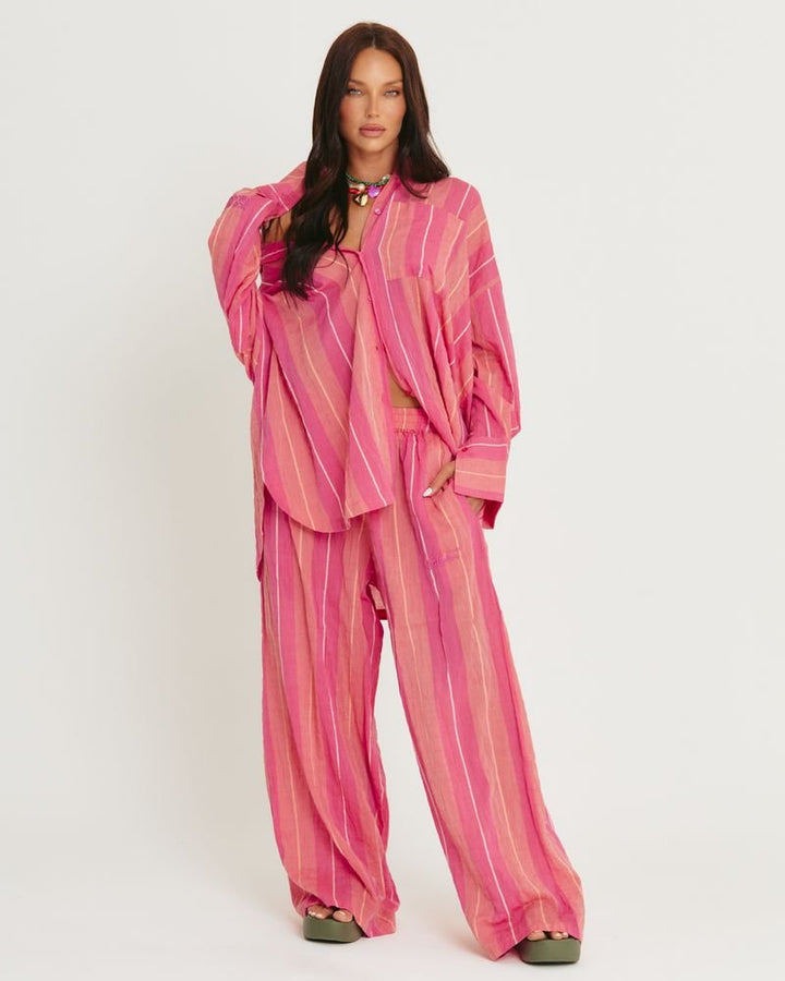 Sabbi Mexicola Pant - Pop Stripe Peach - Meadow CollectivePants