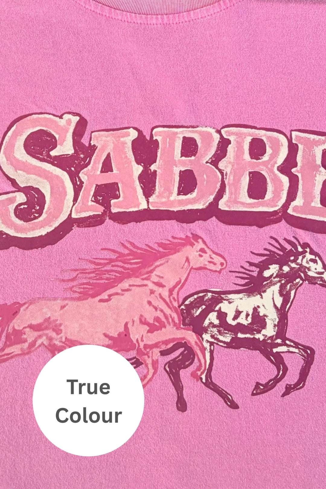 Sabbi Neigh Sayer Long Sleeve Tee - Pink - Meadow Collectivelong sleeve tee
